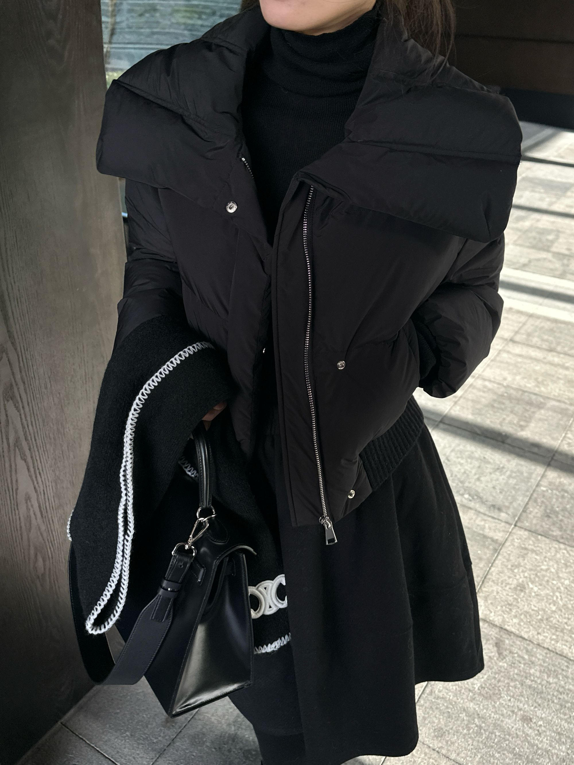 C313570M【90白鸭绒】秋冬季加厚保暖白鸭绒羽绒服百搭显瘦宽松连帽