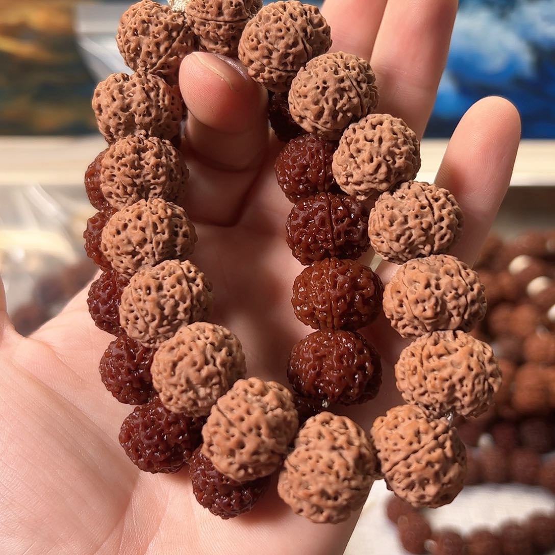 金刚菩提吊坠五星双龙19mm