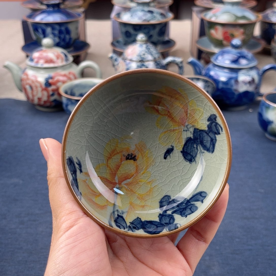 杯景德镇手绘手工茶具