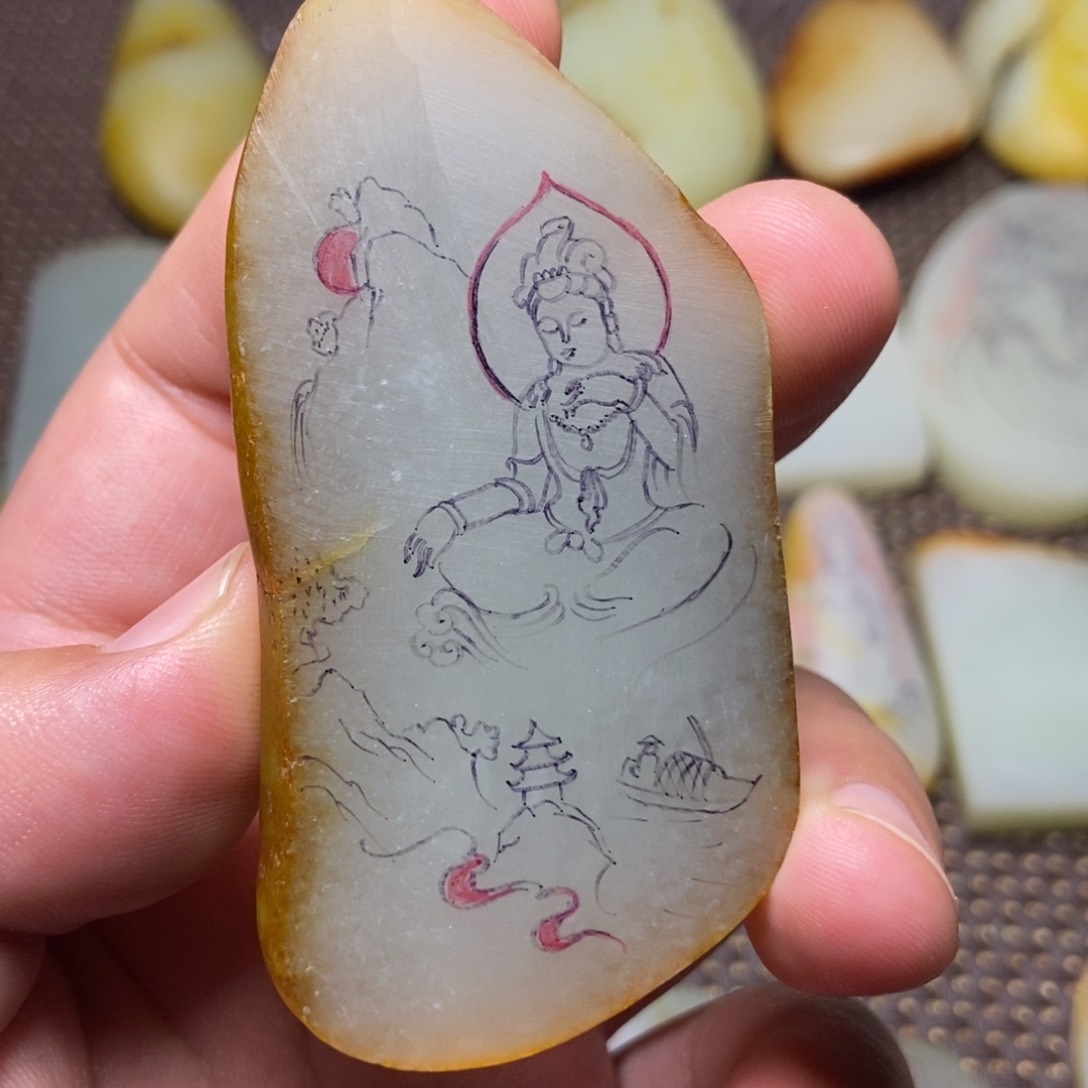 1未镶嵌定制和田玉天*