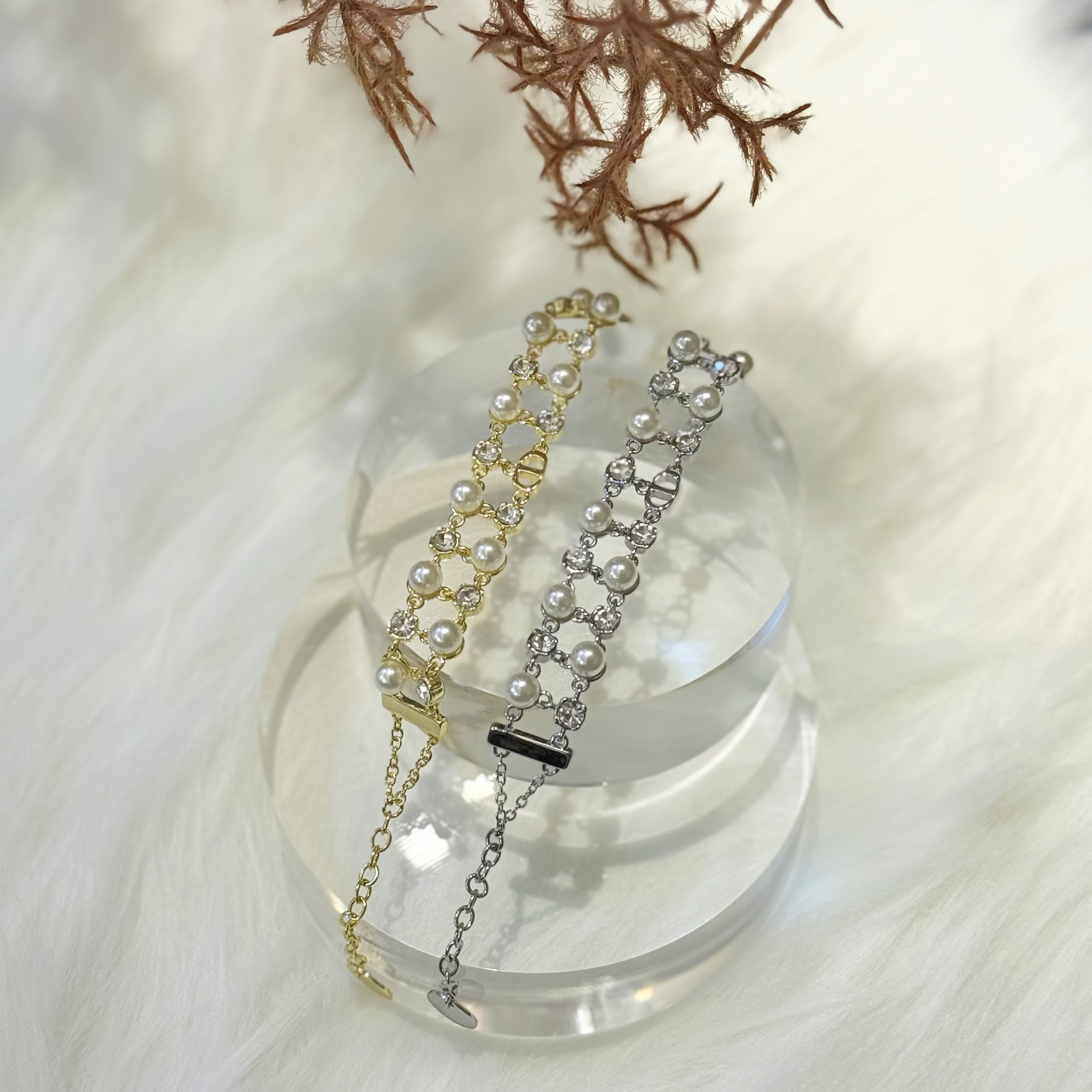 百搭双链珠珠轻奢手链