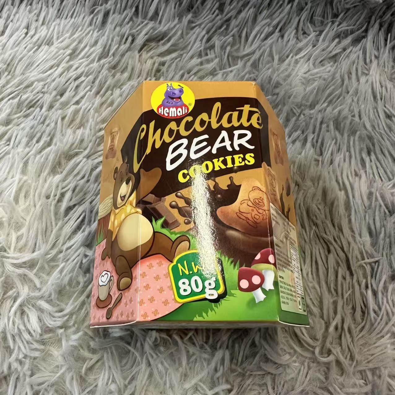 印尼进口巧克力味小熊夹心饼干