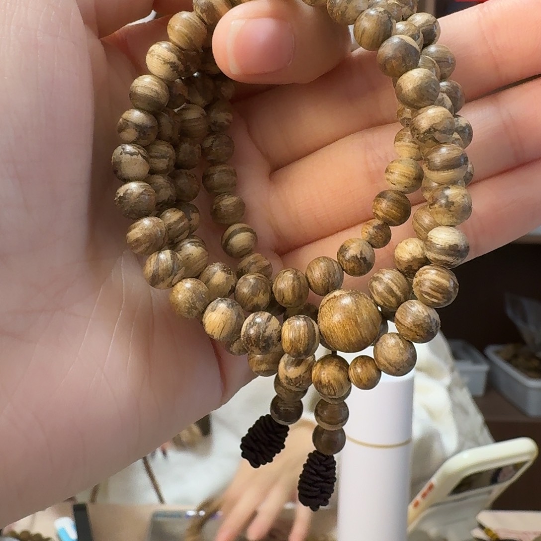 手串沉香达拉干虎斑纹高阶收藏款圆珠多圈卡6