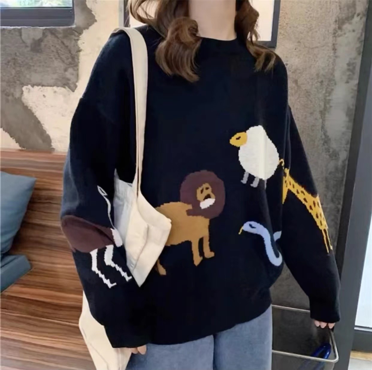 【051-100】女毛衣开衫款打底衫薄款时尚欧美风磨毛长袖针织网红