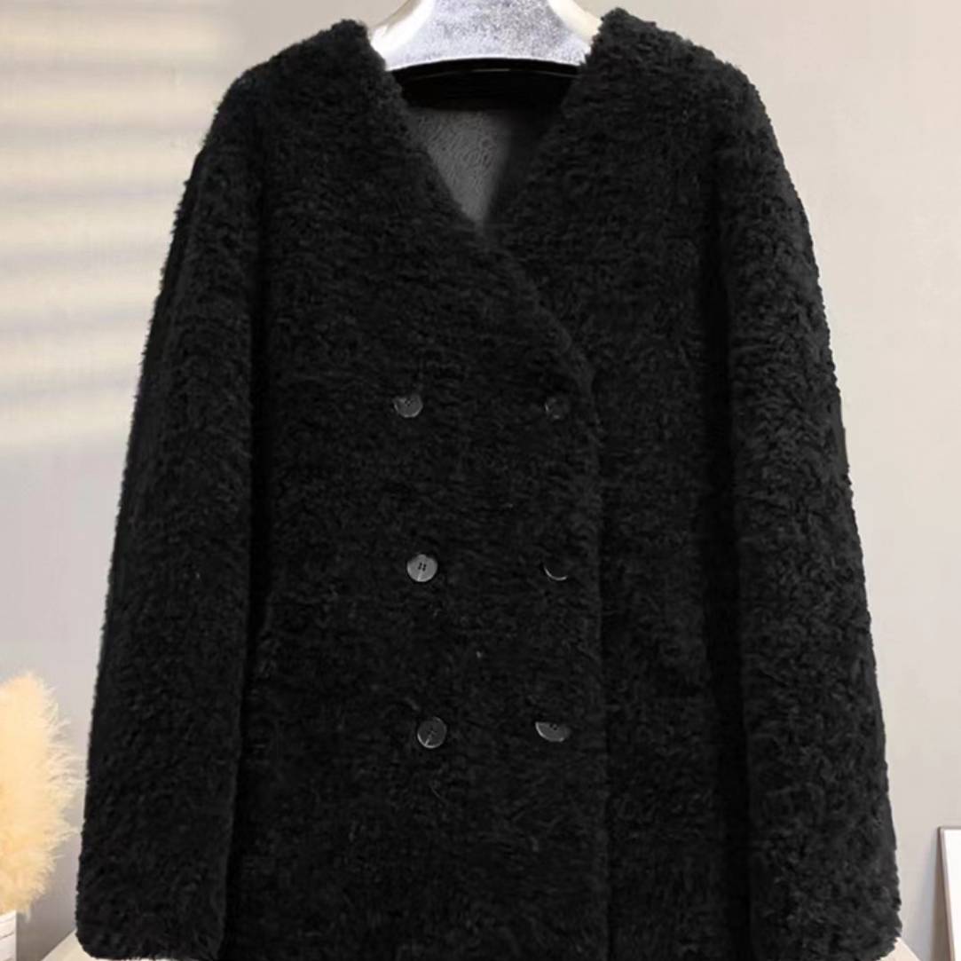 短外套短款设计师翻领双排扣风衣小香风流苏外套