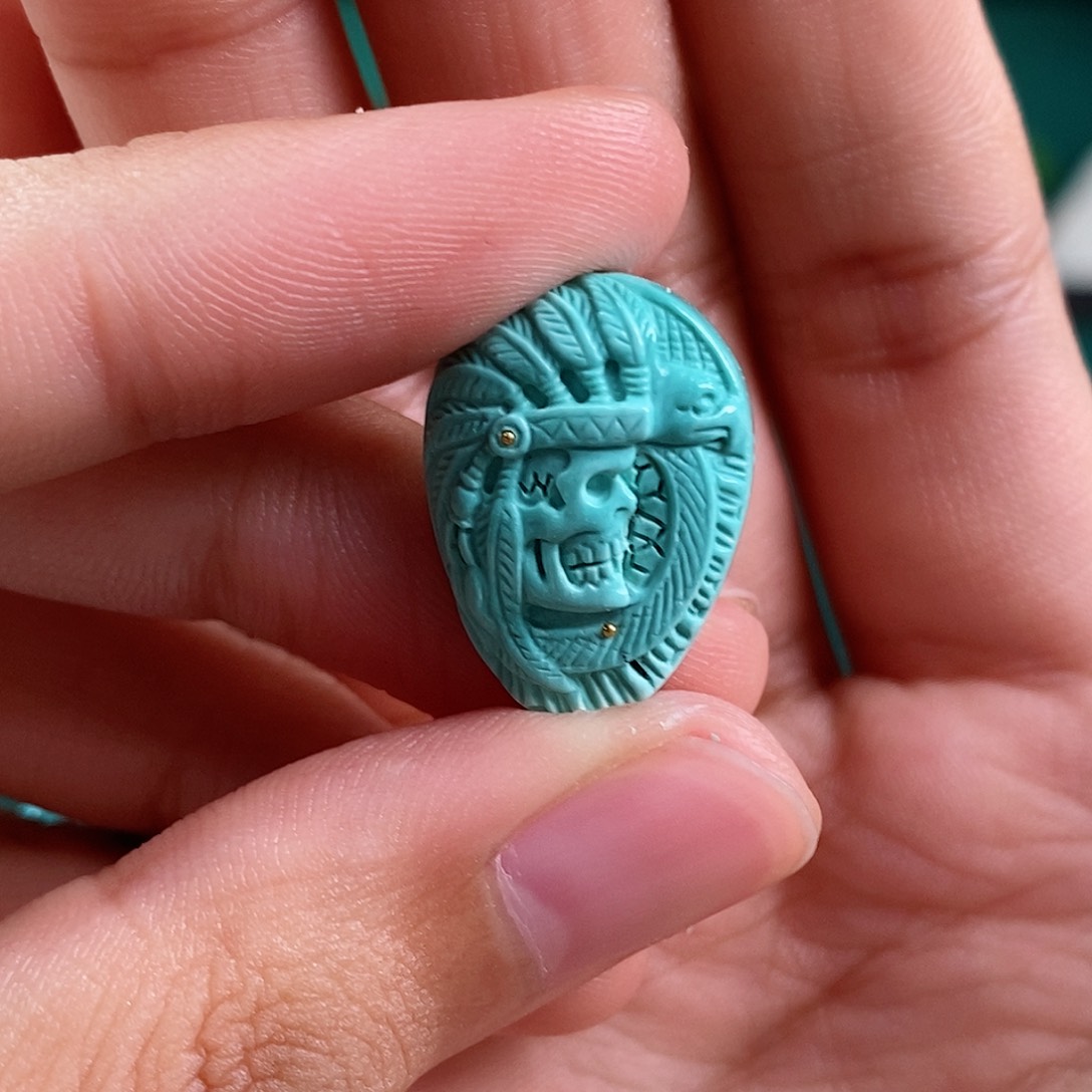 绿松石珠宝奇石未镶嵌