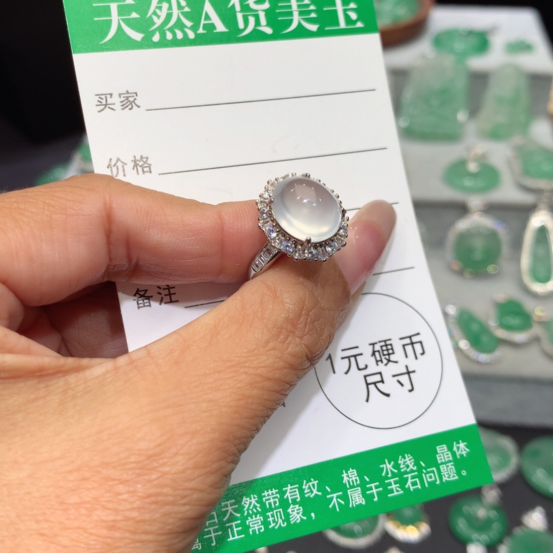 颈饰银S925镶嵌石英质玉