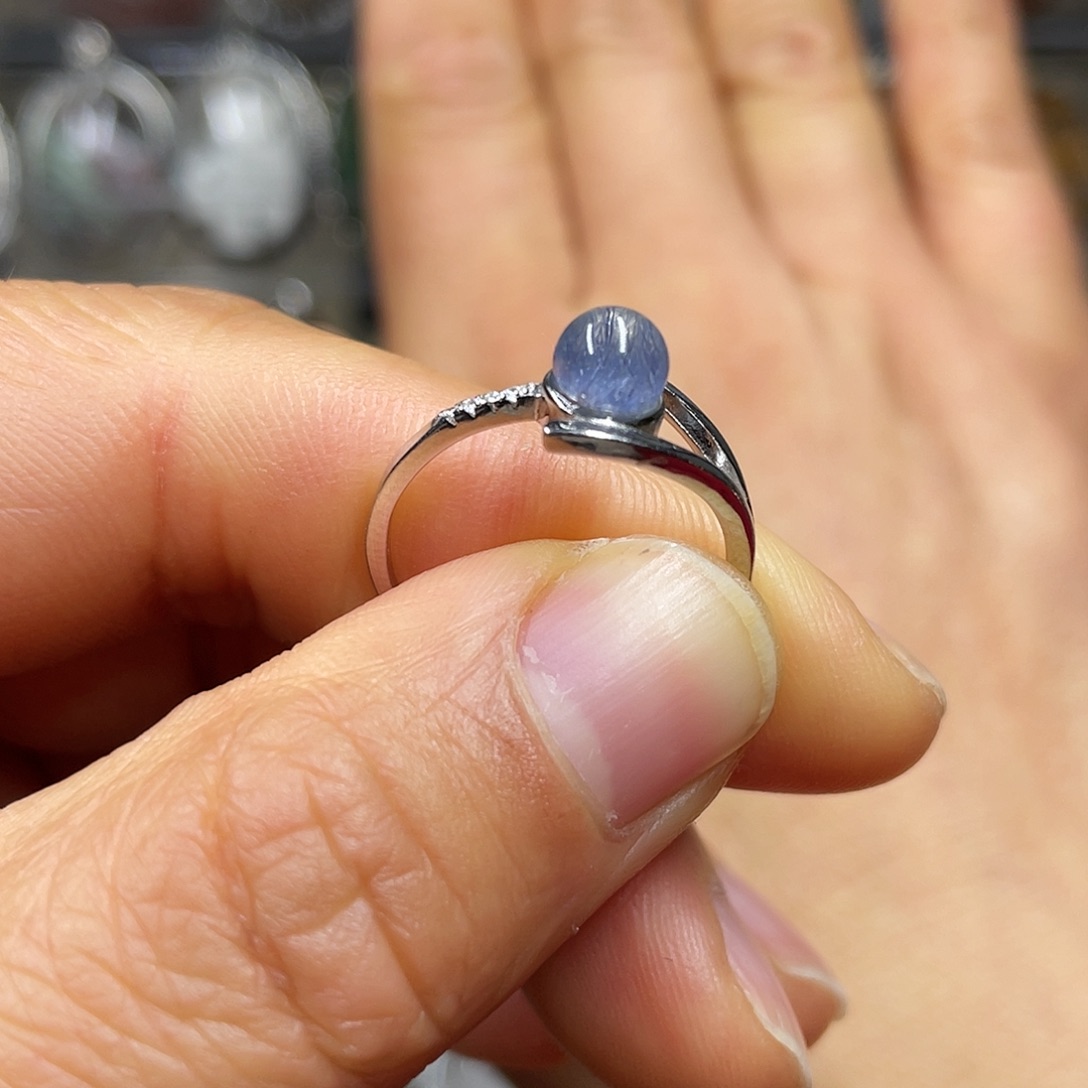 【闪购商品】水晶珠宝半成品银S925镶嵌戒指