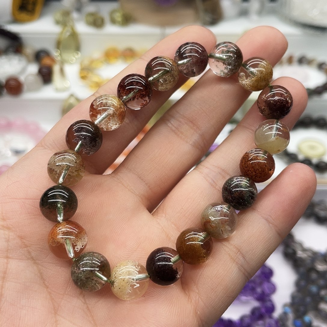 水晶手串未镶嵌纯天然四季幽灵手串