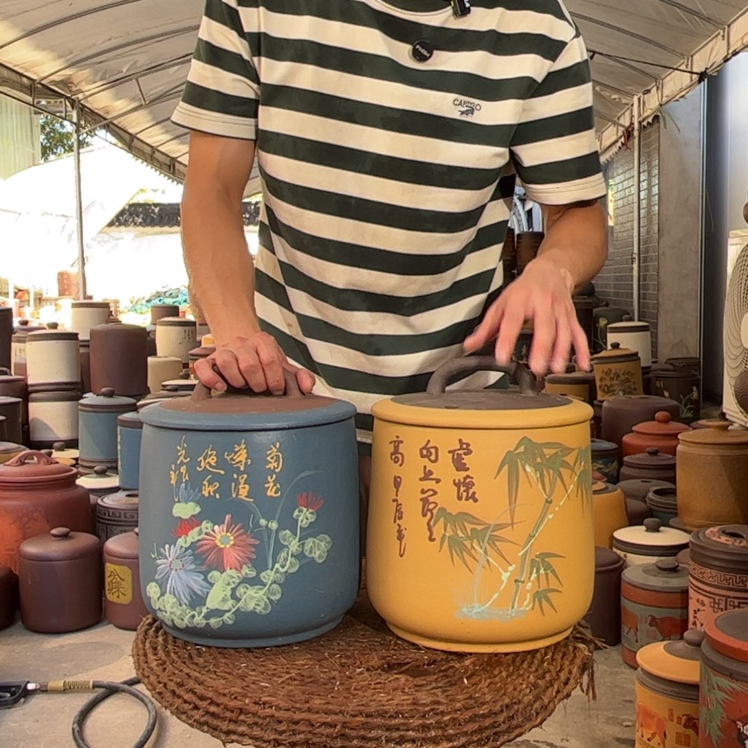紫砂茶叶罐8饼茶叶罐