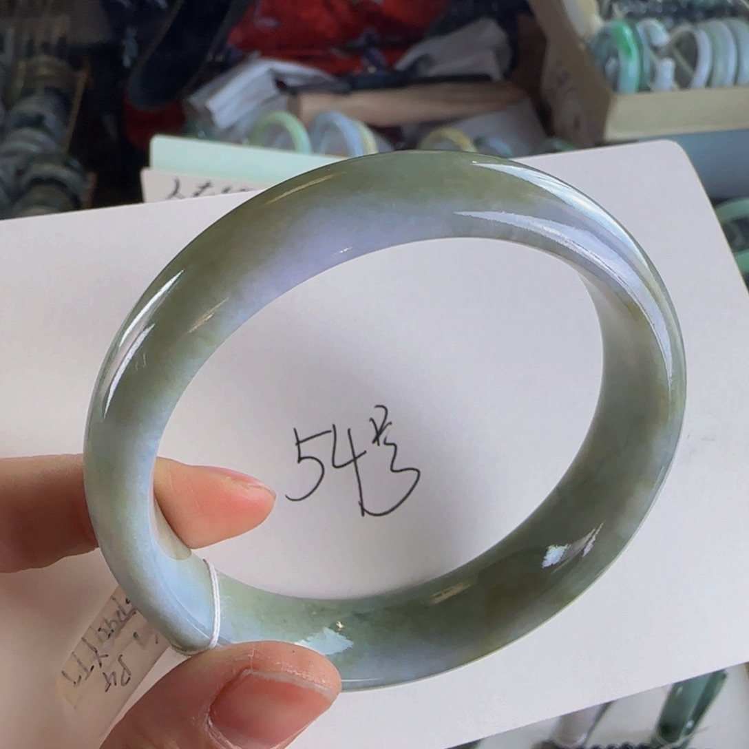 翡翠手镯未镶嵌老坑62圈