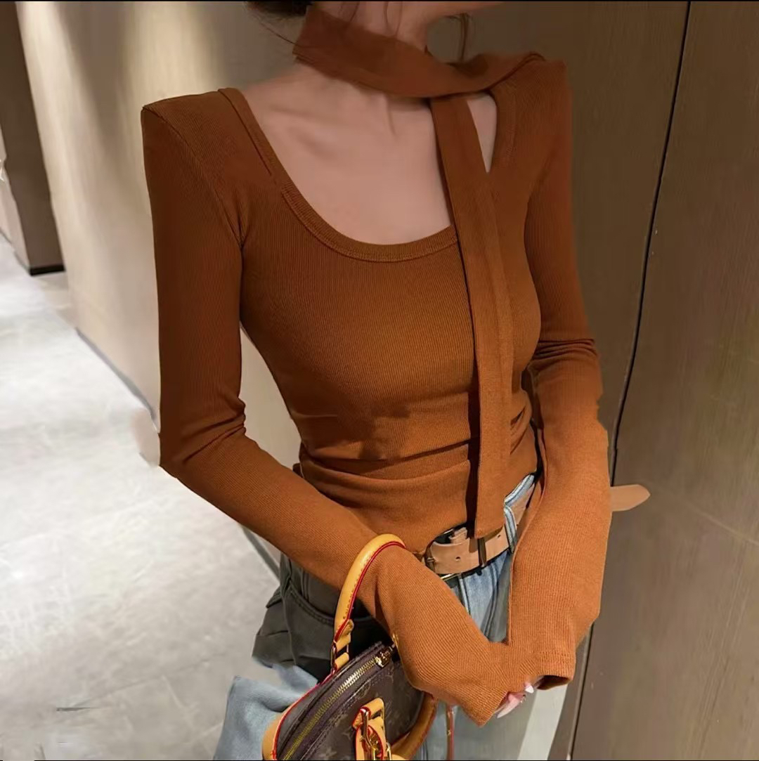 【發财家STUDIO】时尚潮流百搭修身加绒短款上衣