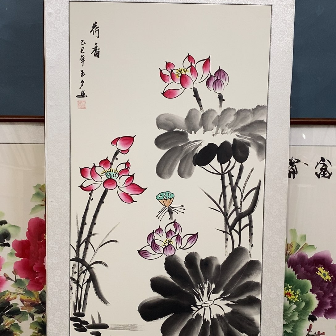 国画带框尺寸62厘米✖️122厘米