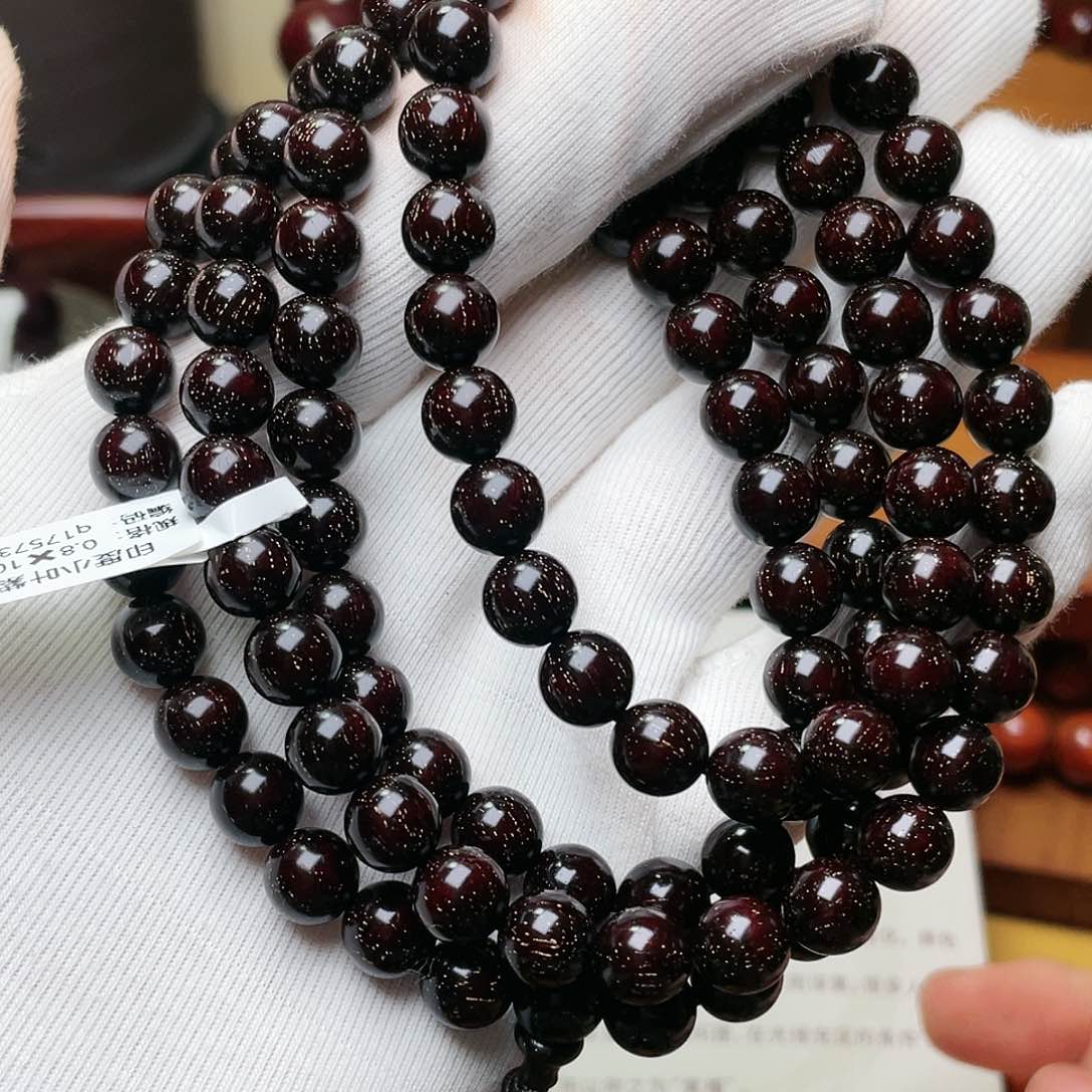 小叶紫檀手串/手链赐****曼0.8爆星108颗