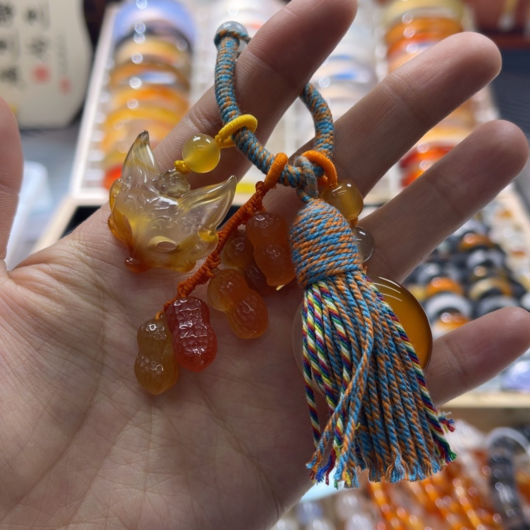 玛瑙/玉髓戒指未镶嵌小*Q