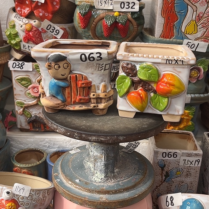 粗陶材质多肉花盆