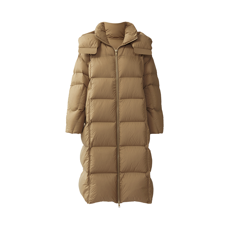 【尚雅专属】iammix27长款连帽白鸭绒外套女M4D0160