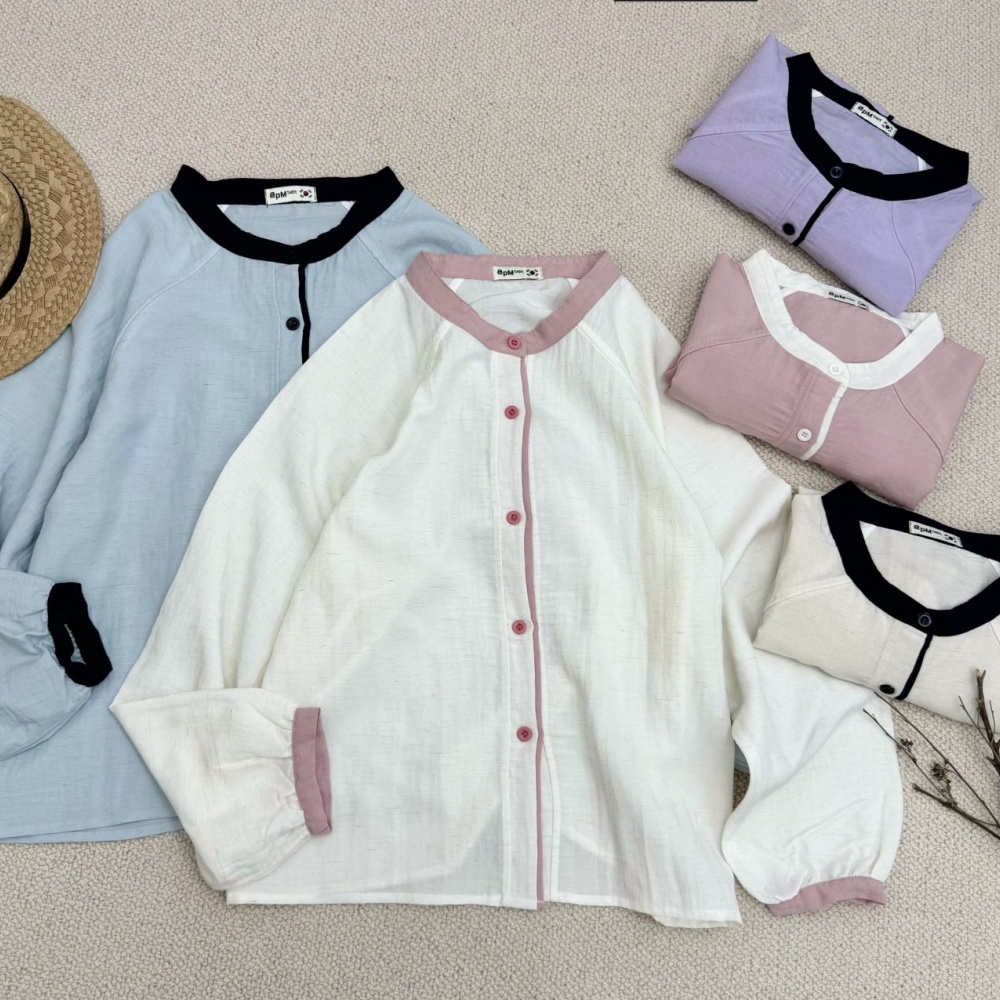 ZH-[时尚简约]2025夏季新款女拼接开衫简约休闲外套FK-25263