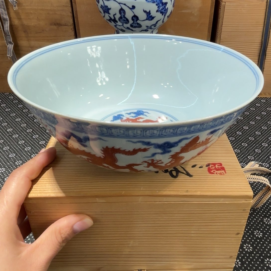 杯五抓龙纹大碗123
