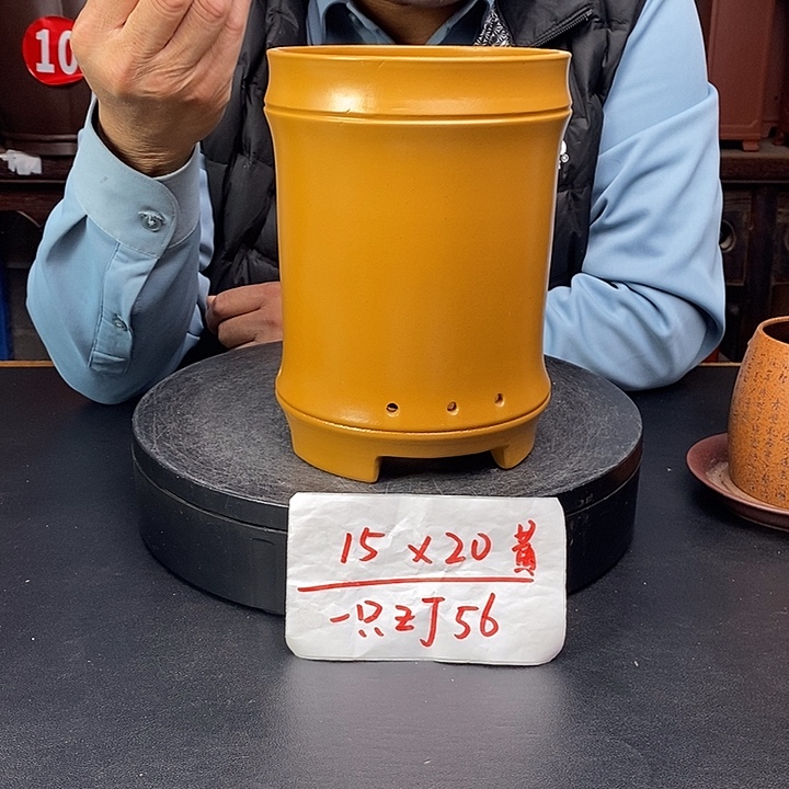 紫砂花盆货号一只ZJ56