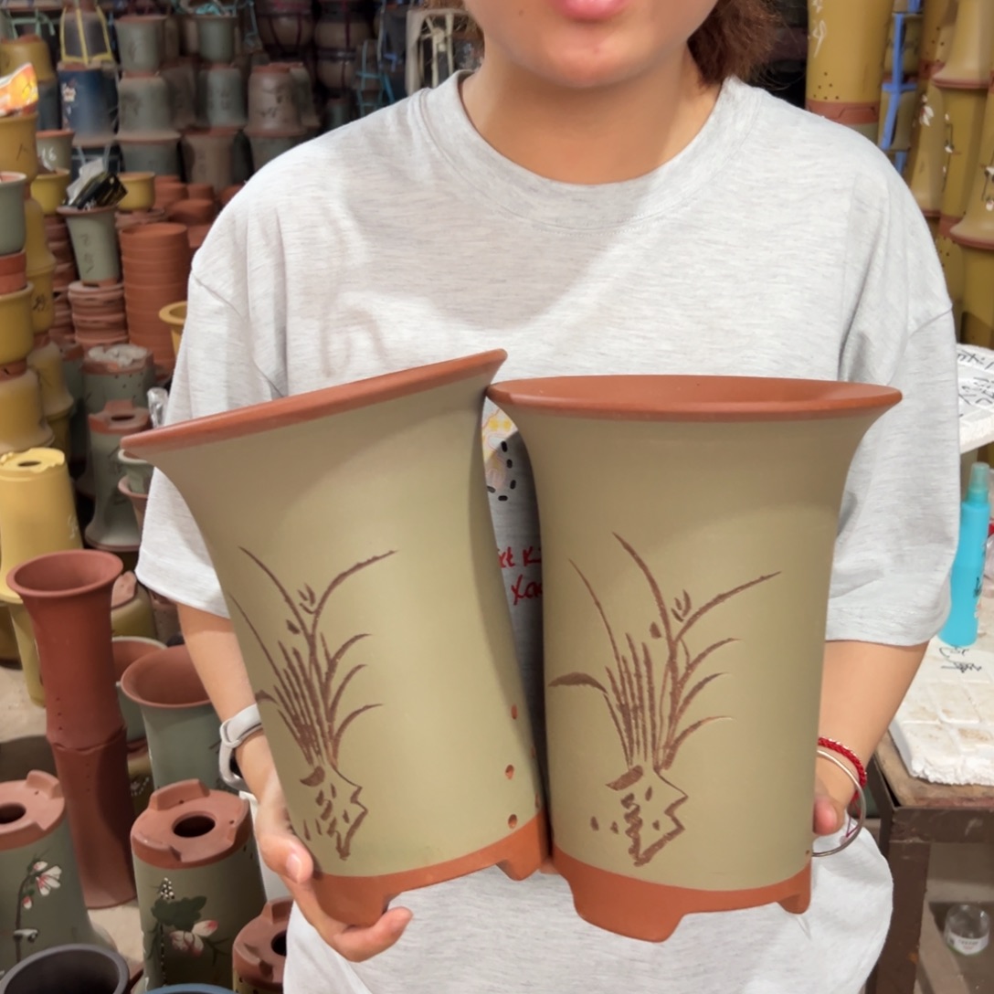 宜兴川阁紫砂花盆