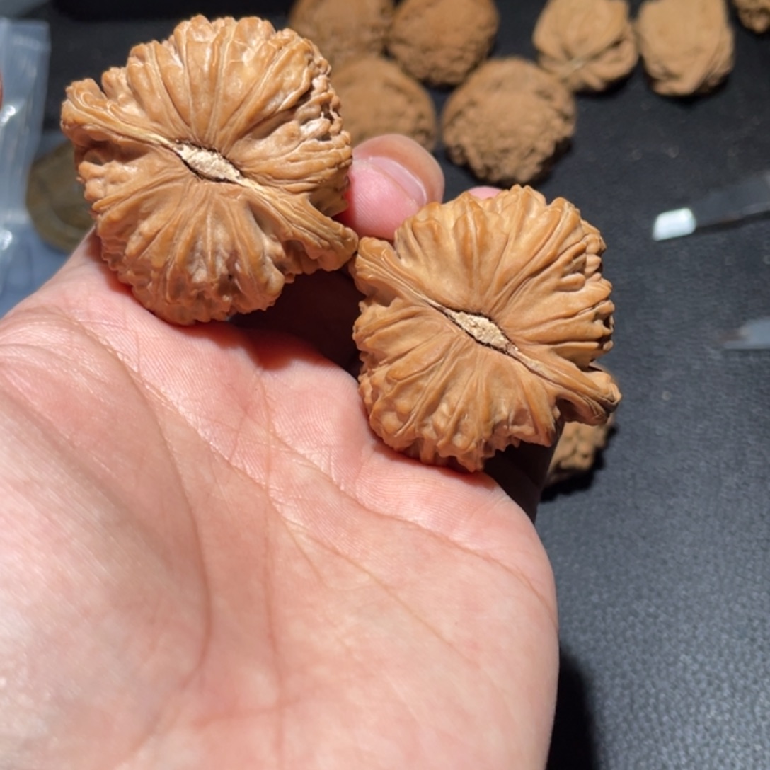 吊坠文玩核桃白狮子