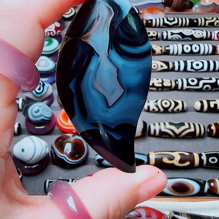 玛瑙/玉髓合金珠宝半成品