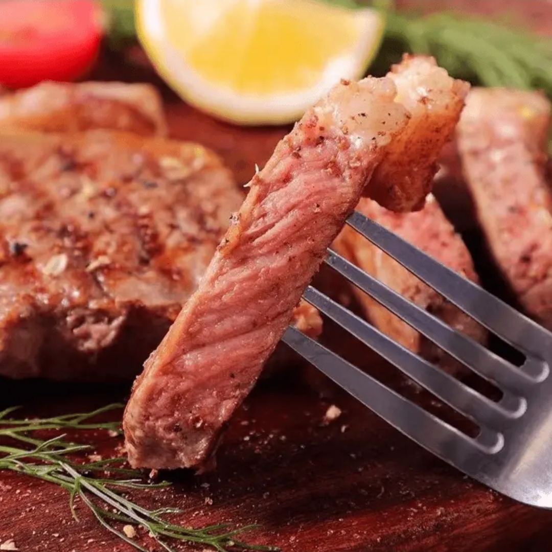 整切牛排新鲜厚切牛排 1000g/包7片  送10包酱10黄油刀叉1副