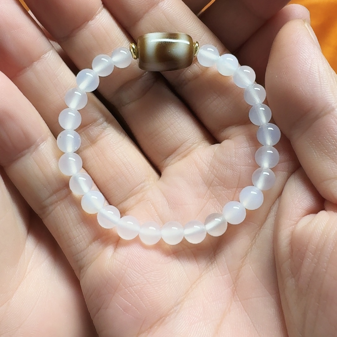 萌***儿玛瑙/玉髓未镶嵌手链