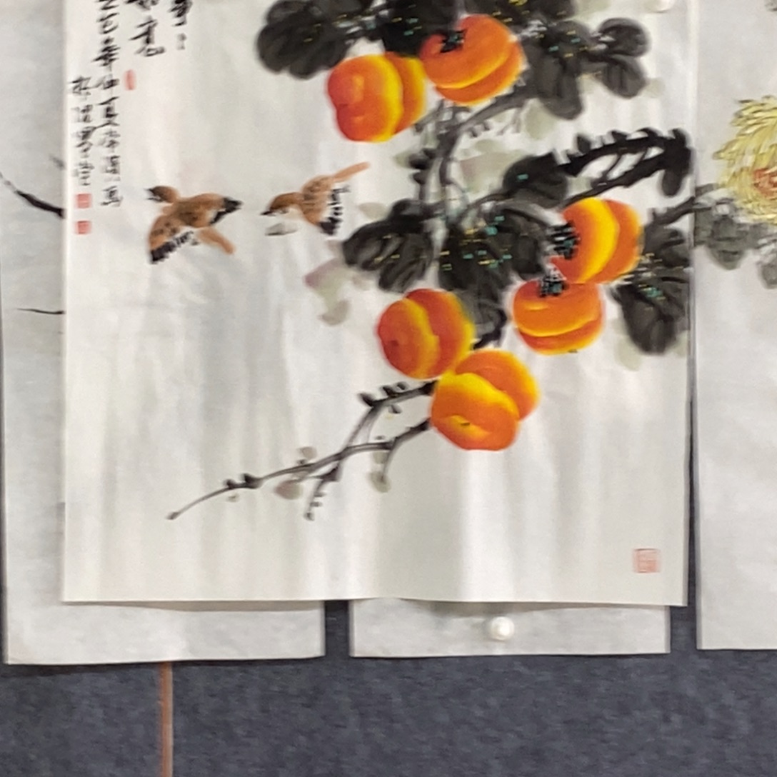未****国画沈常滨 手绘 四尺斗方68*68cm