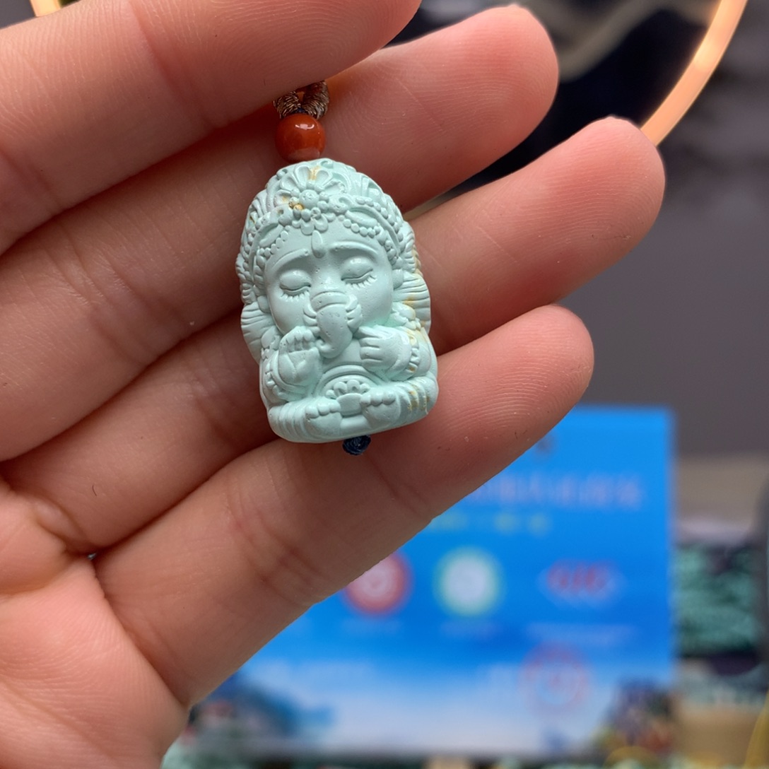 绿松石挂件未镶嵌