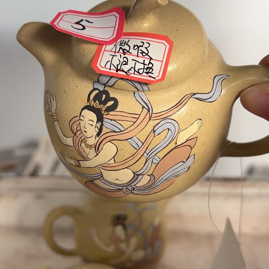 紫砂茶壶黄龙山原矿本绿300