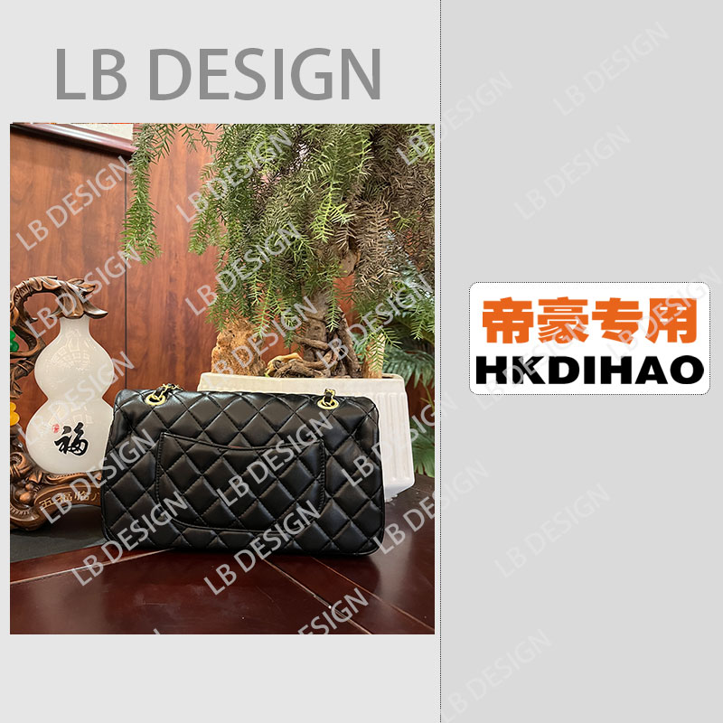 LBDESlGN手工打造真皮高端定制女士包【1112-1光面黑】