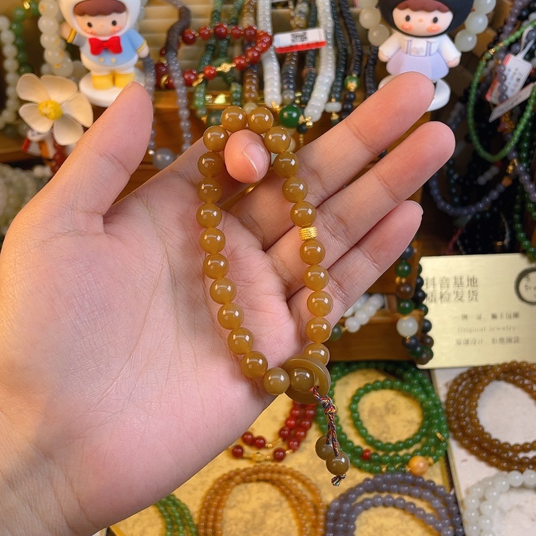 和田玉单圈手串未镶嵌