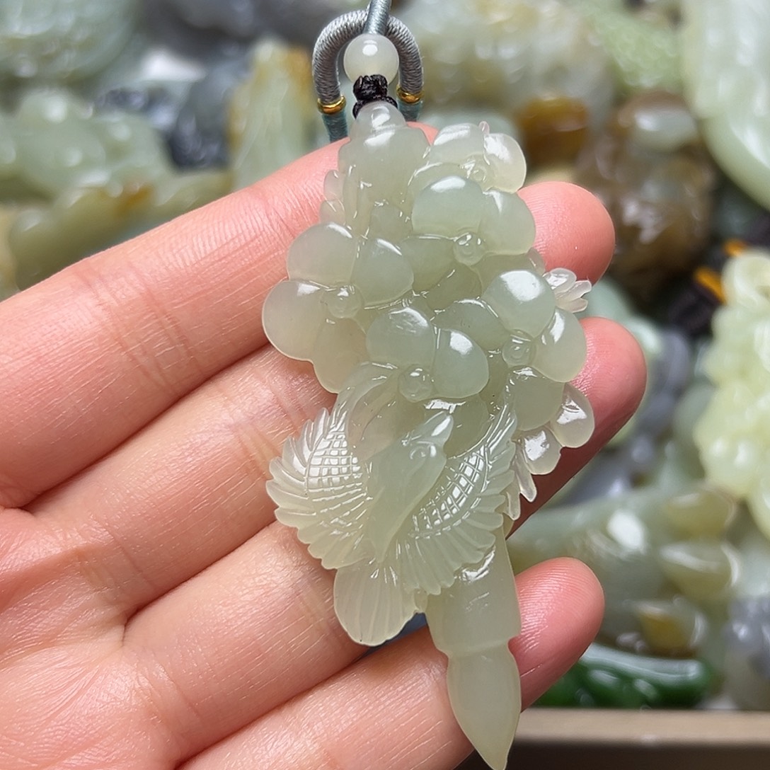 和田玉未镶嵌挂件