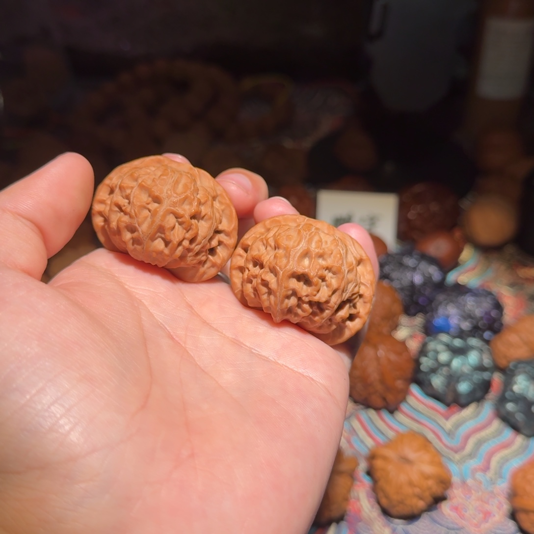 把件文玩核桃1757号43宫灯狮子头文玩核桃