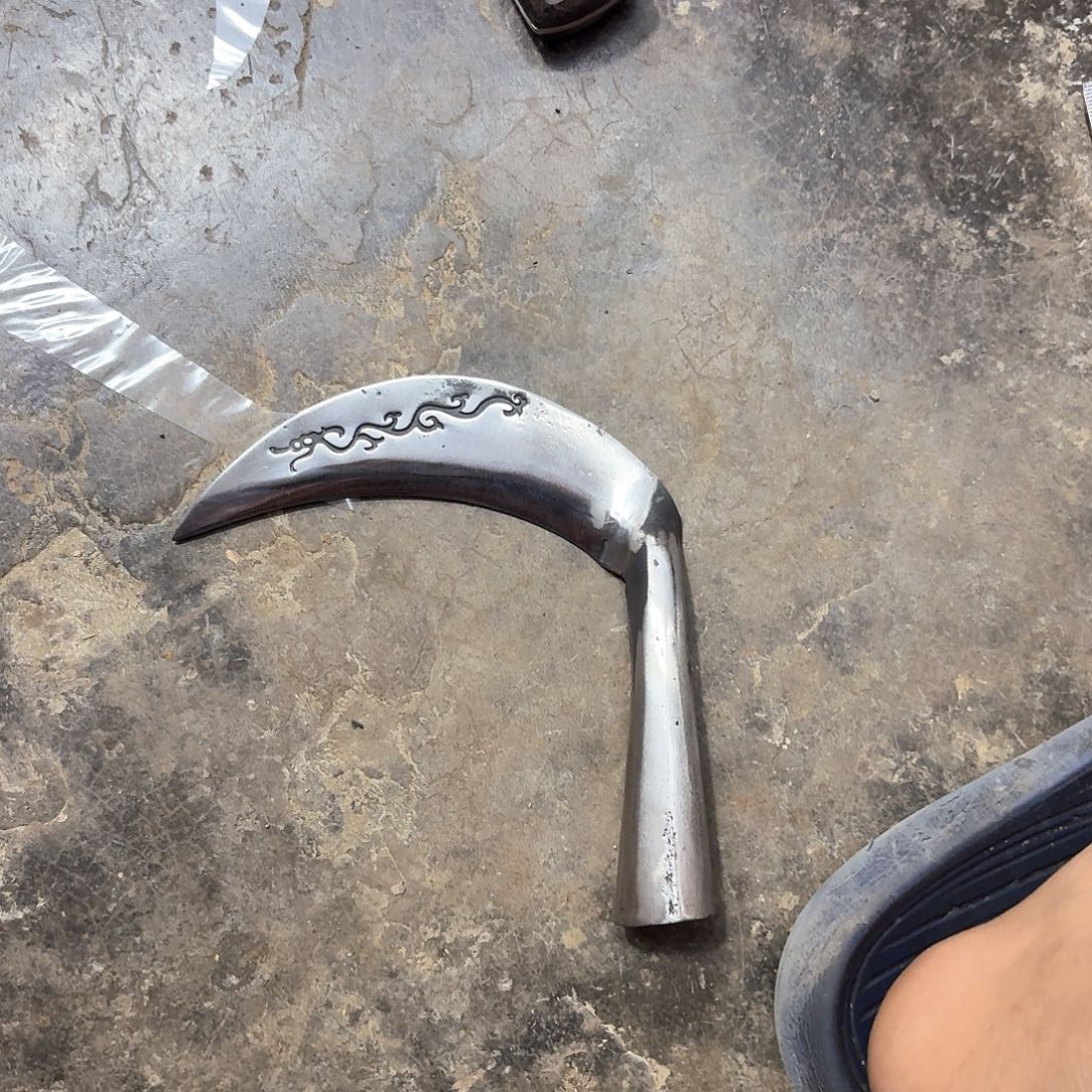 高碳锰钢云南阿老表手工锻打刀