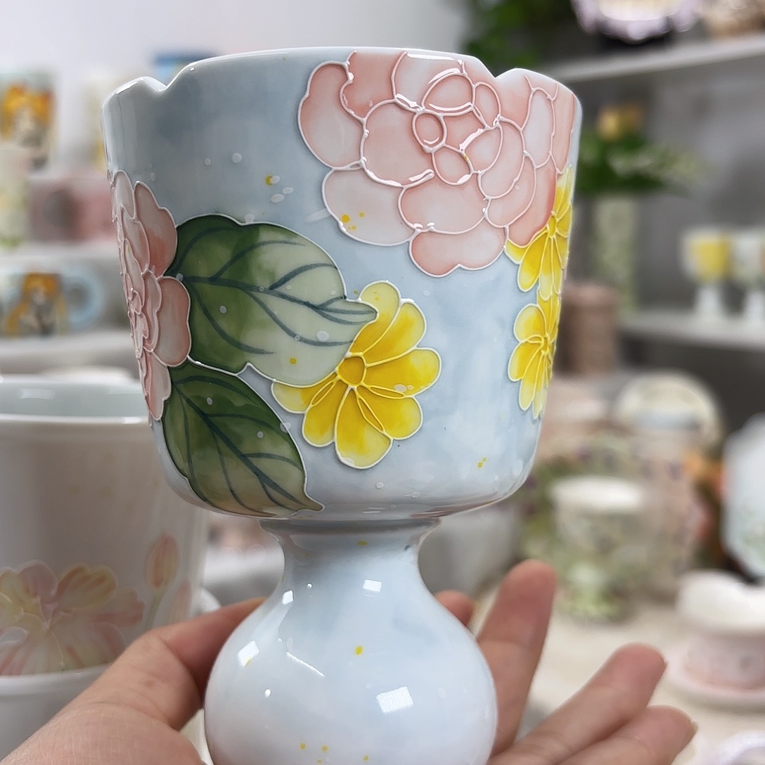 手绘创意高温釉下彩陶瓷