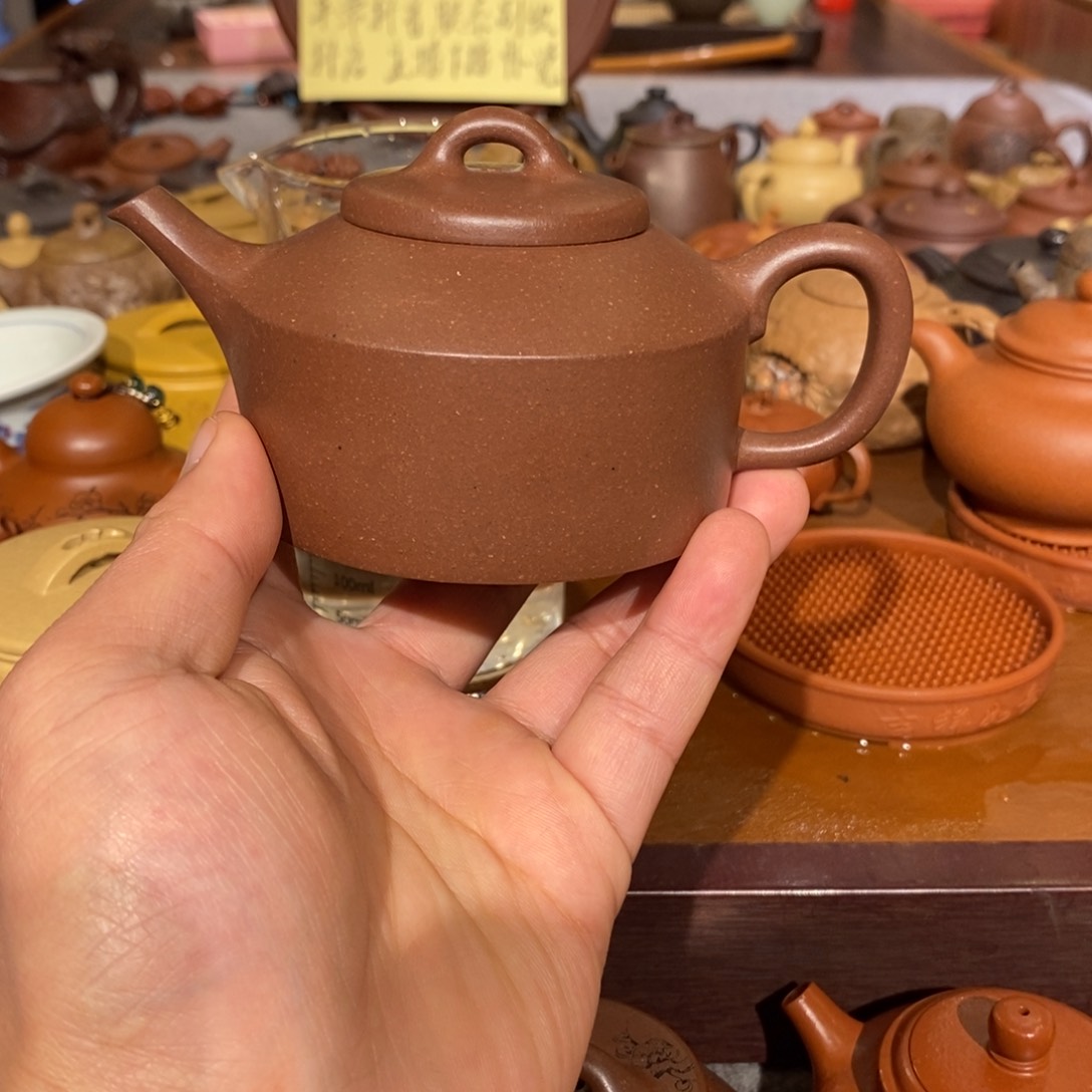 紫砂茶壶觀*海自炼零添加紫泥精工半手镜瓦