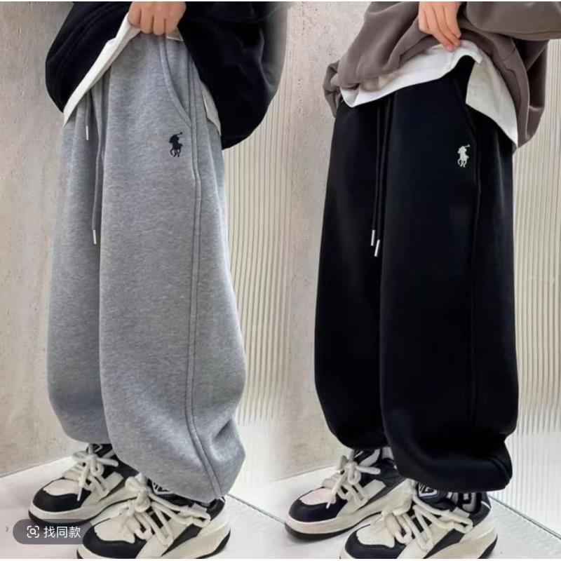 【韩版一体绒】儿童加绒裤子男童运动裤秋冬装2025新款中大童休闲裤