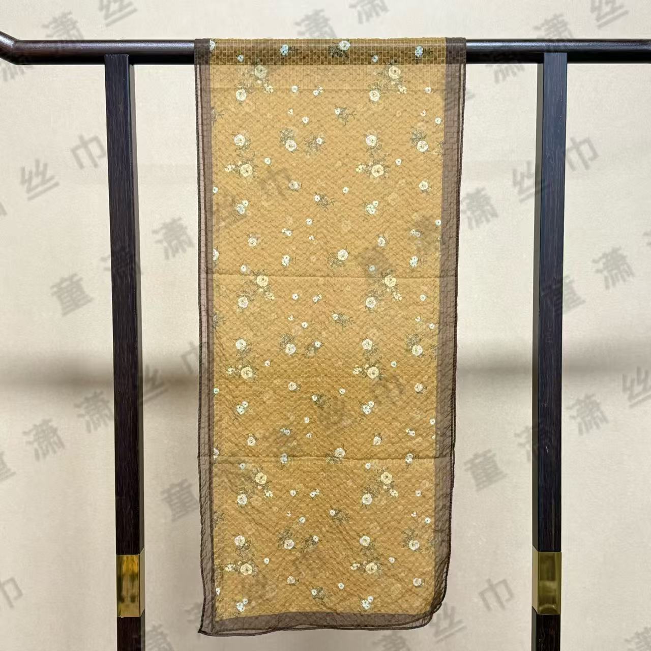 （黄香梅）新款皱皱纱30*155左右长巾围巾