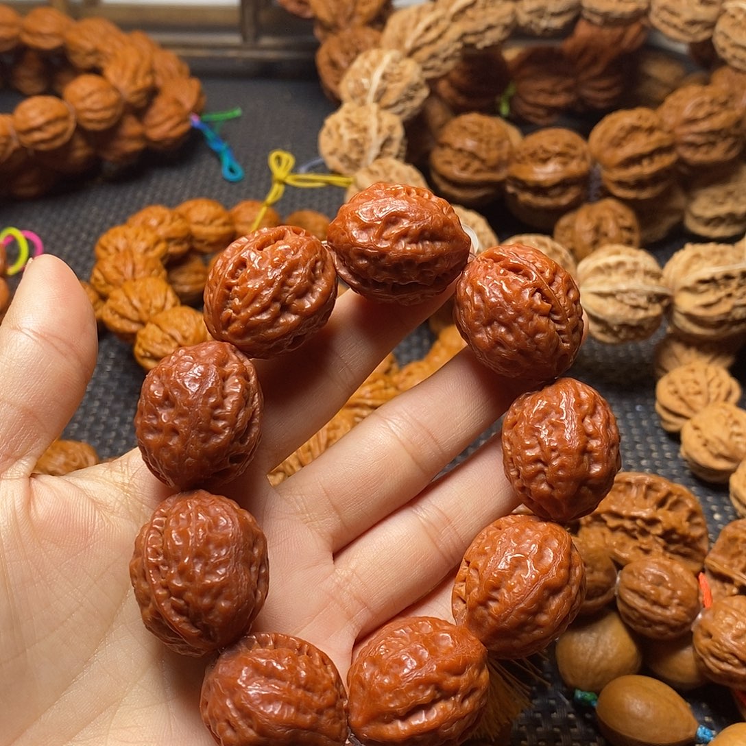 文玩核桃手串荔枝纹手串
