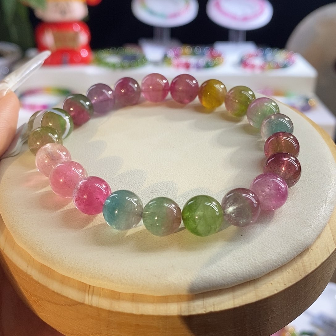 未镶嵌手链碧玺西瓜