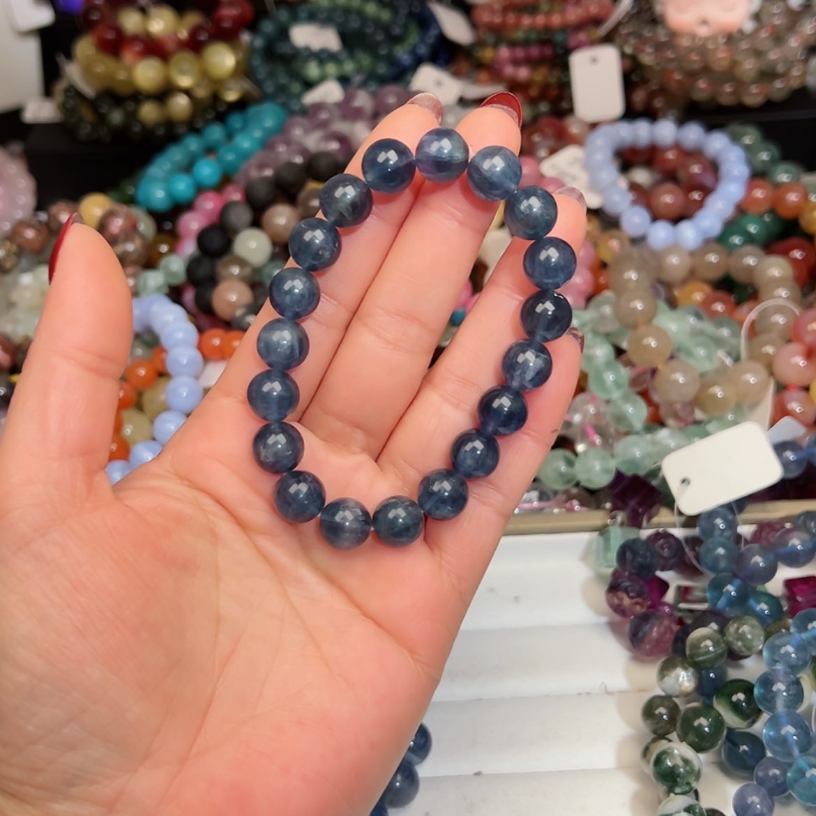 【闪购商品】烟晶手链银S925镶嵌奶***子265