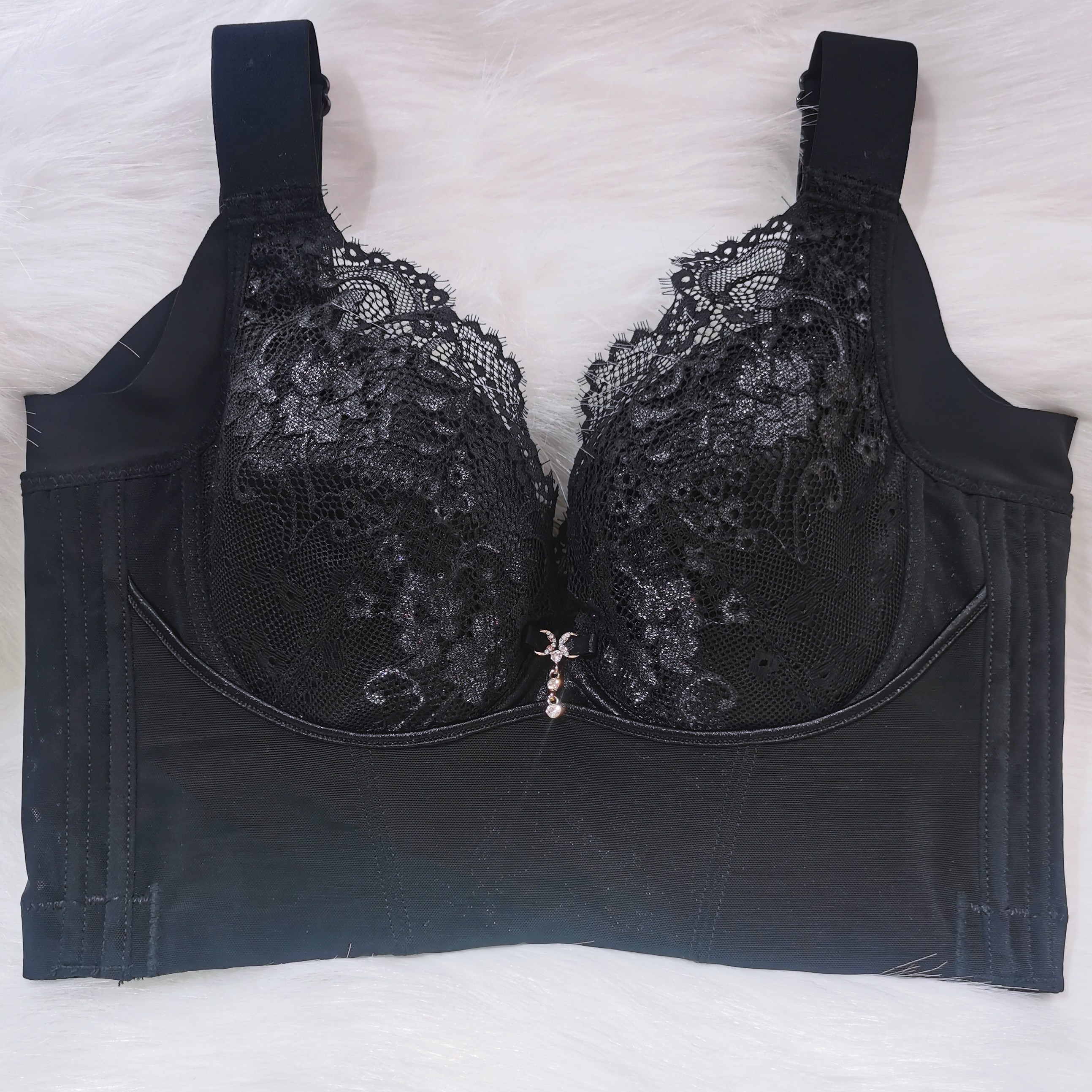 毓塑蕾丝内衣大显小收副乳防下垂聚拢副乳调整型文胸舒适性感