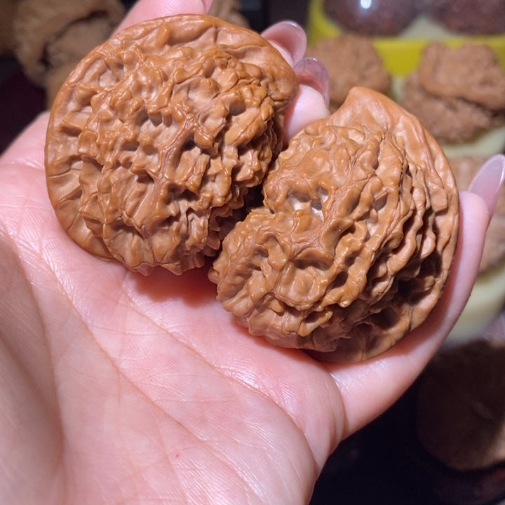 吊坠文玩核桃官帽半壁江山（微瑕）69.5