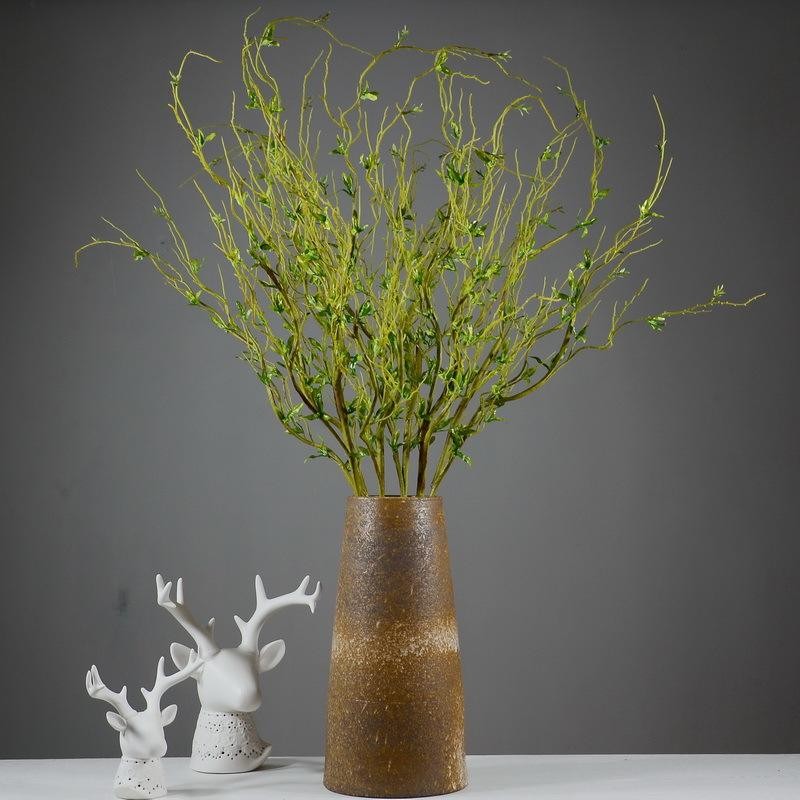 国风龙柳鲜枝水培插花客厅水培植物花卉四季好养绿植懒人水培植物