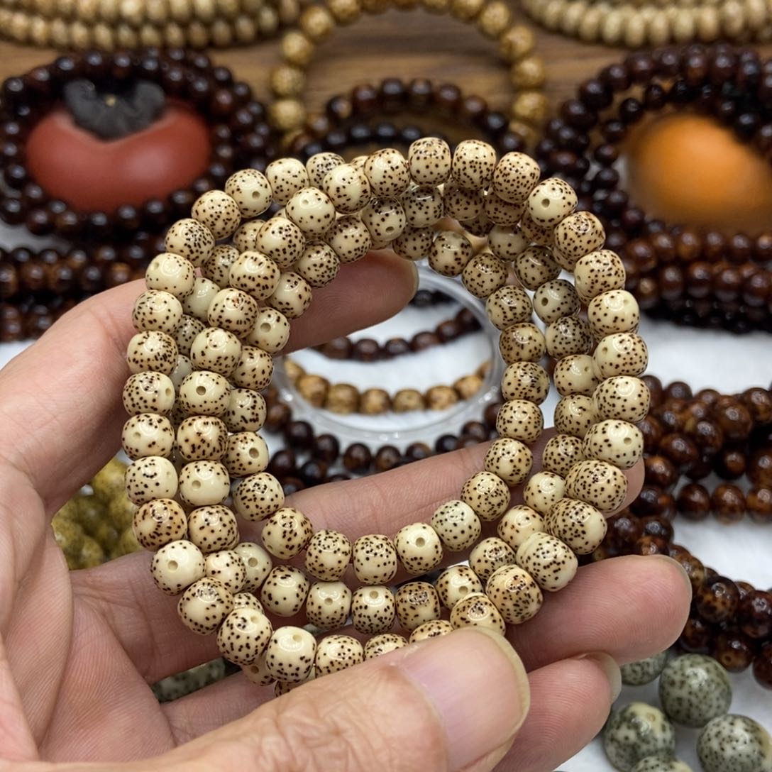 星月菩提手串脱脂老陈子6-7