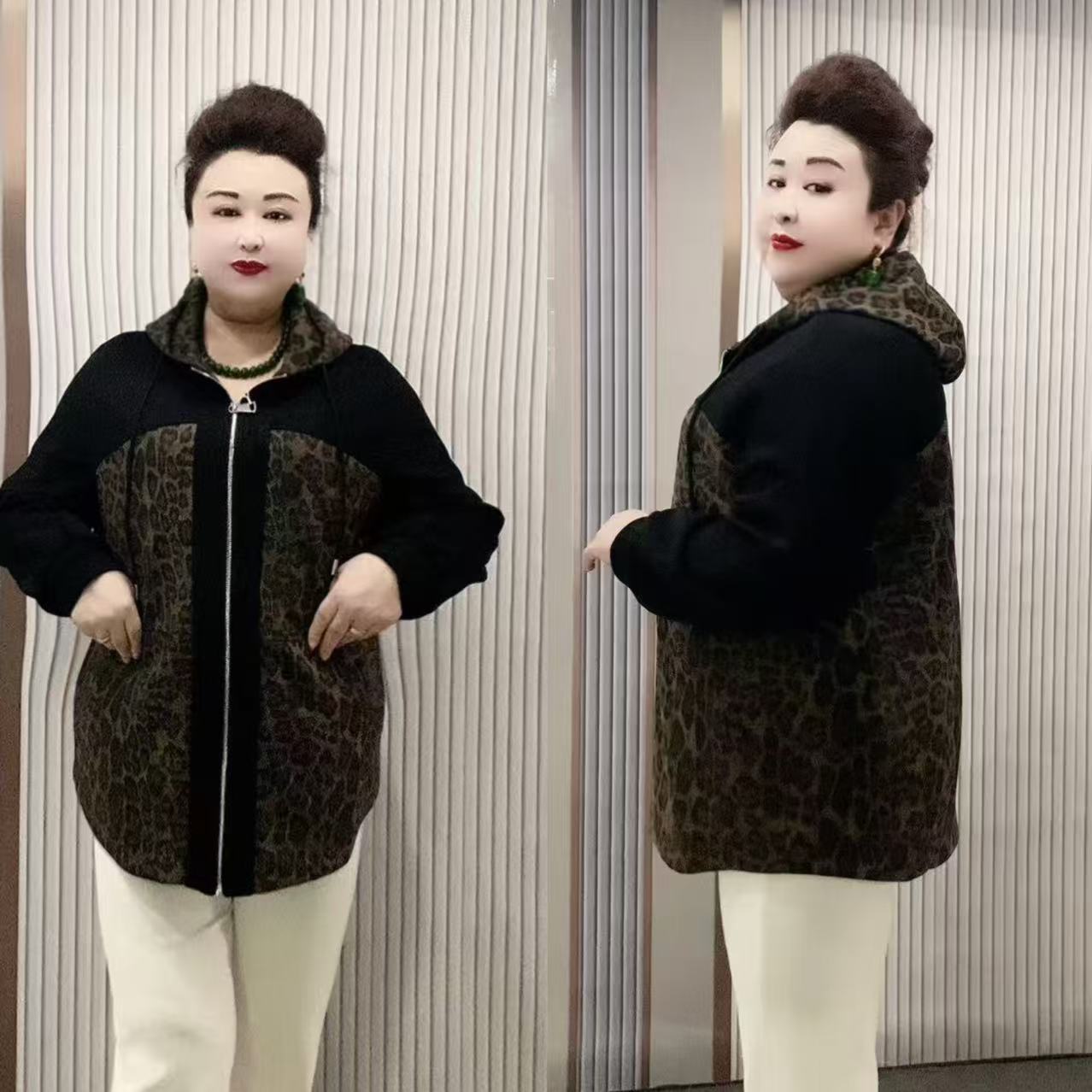 08款时尚拼接连帽上衣