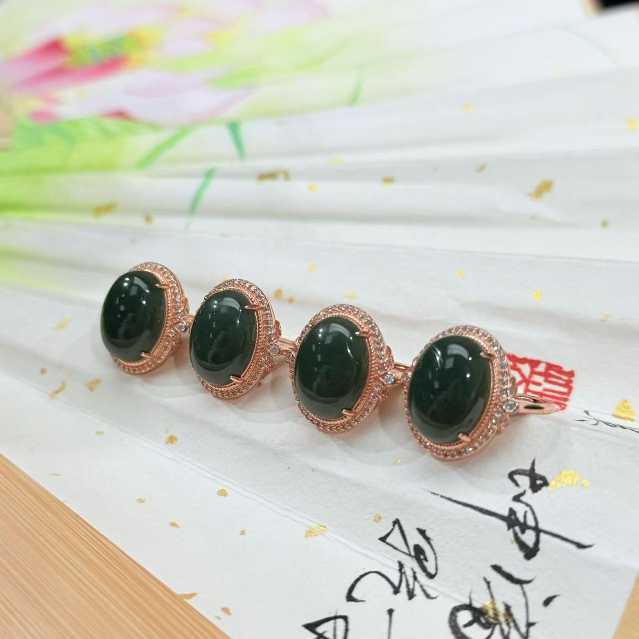 天然和田玉精品戒指多样性发货拍一发一